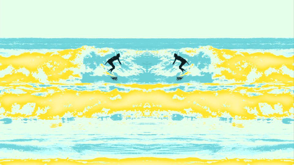 Surf Poster Celeste
